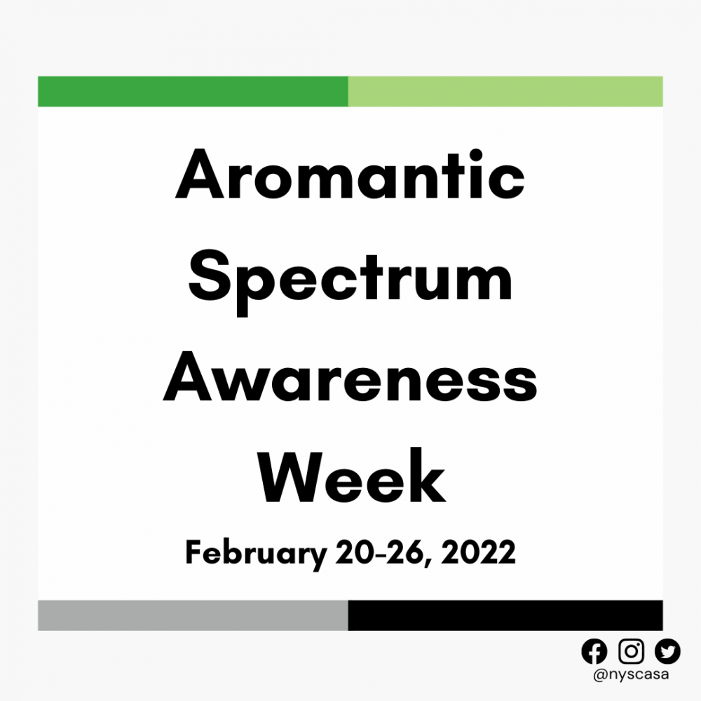 Nyscasa Honors Aromantic Spectrum Awareness Week