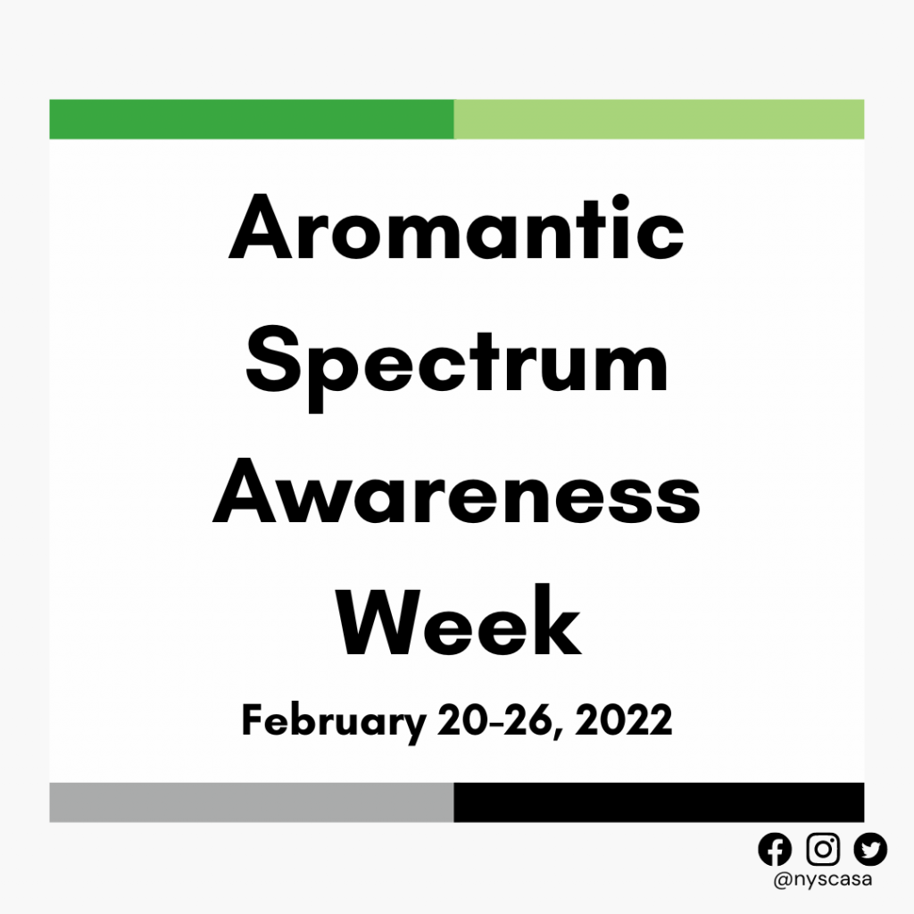 Nyscasa Honors Aromantic Spectrum Awareness Week 