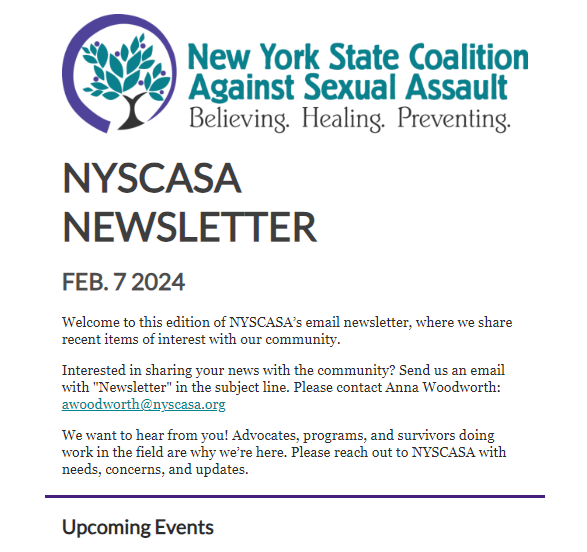 NYSCASA Newsletter: Feb. 7, 2024